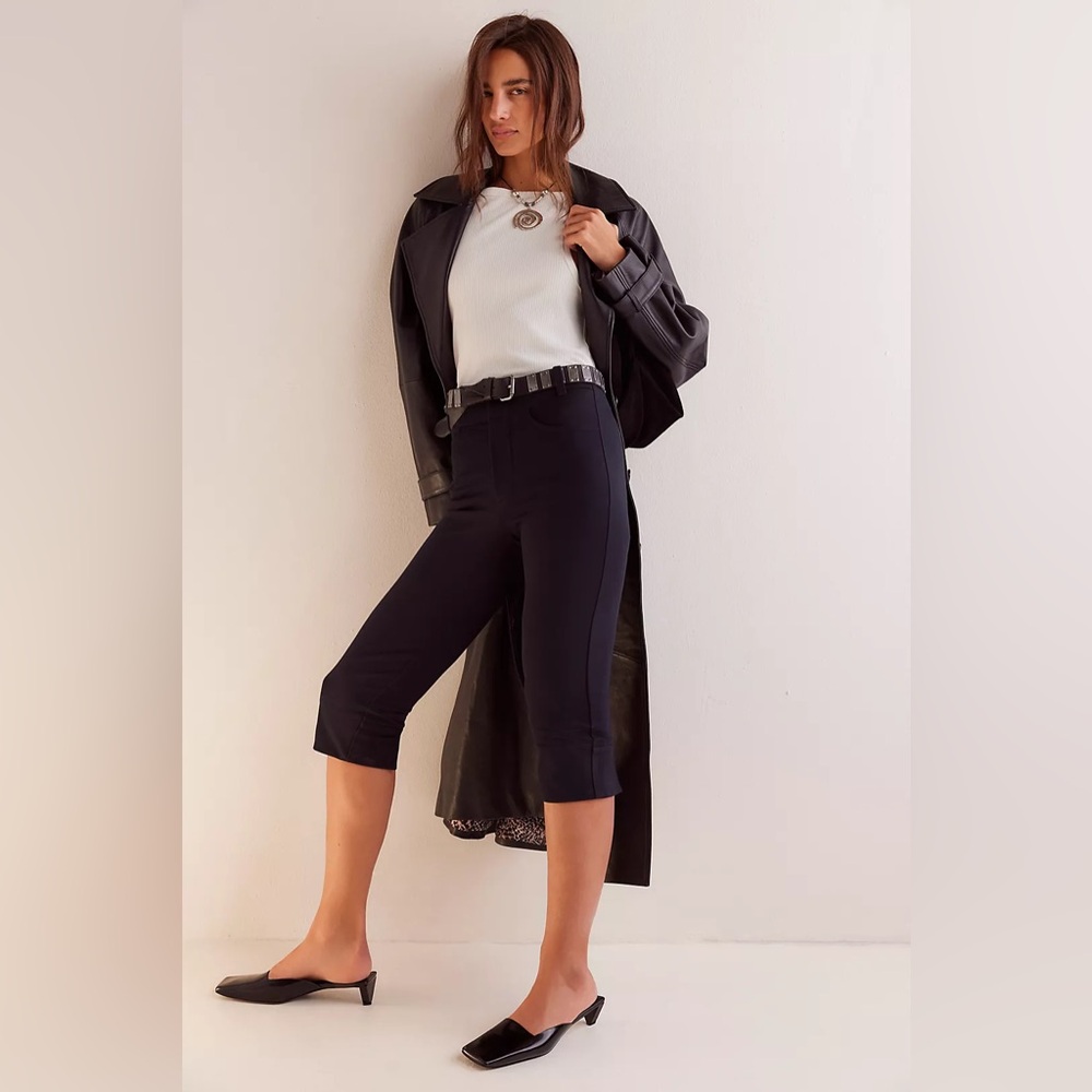 Free People Bette Super Slim Capris Size 4 - Picture 7 of 7